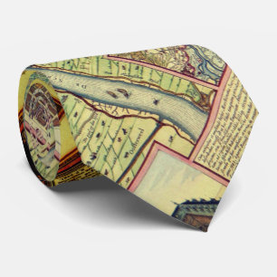  kaart Antwerpen, België Stropdas