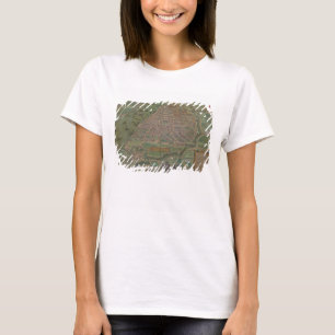 Kaart Antwerpen, van "Civitates Orbis Terrarum" do T-shirt