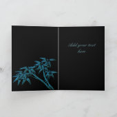 Kaart Asian Bamboo Best Wishes of Birthday (Binnen)