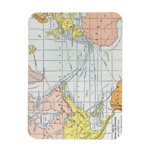 KAART: ATLANTISCHE REIZEN MAGNEET (Verticaal)