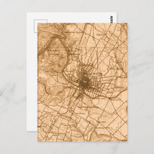  kaart Austin (Voorkant / Achterkant)