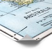 KAART: AUSTRALIË, c1890 Poster (Hoek)