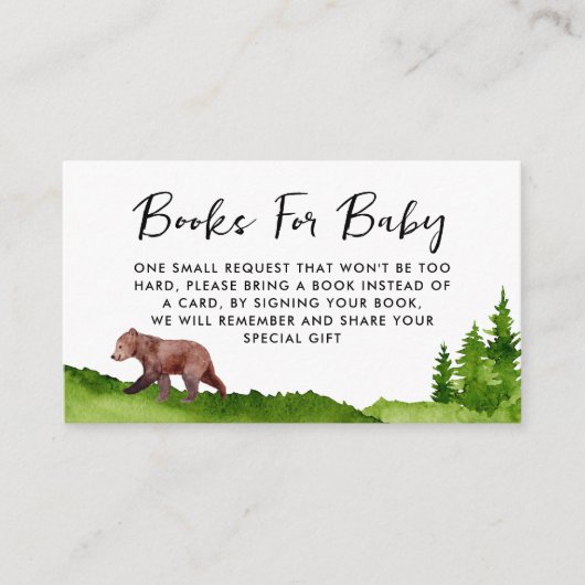 Kaart baby Beer Book Request Enclosure (Voorkant)