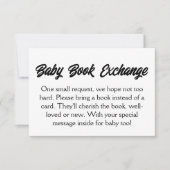 Kaart baby shower Book Request Enclosure (Voorkant)