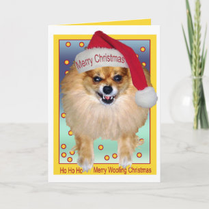 Kaart   Bad Santa Woofing Christmas