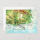 Kaart Barcelona, Spanje (Voorkant / Achterkant)