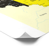 Kaart België Poster (Hoek)