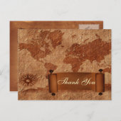  kaart bestemming bruiloft DankU Kaarten (Voorkant / Achterkant)
