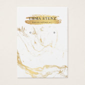 Kaart bezorgen ・ Gold Marble Pattern Logo (Voorkant)