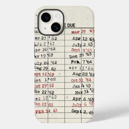 Kaart  bibliotheek Case-Mate iPhone case (Achterkant)