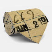 Kaart  bibliotheek stropdas (Opgerold)