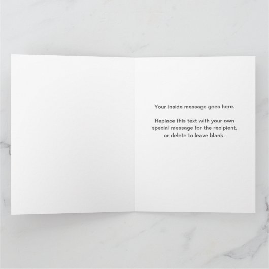 Kaart bij pensionering makelaar in onroerend goed (Binnen)