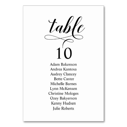 Kaart Bindend Dinner Modern Guest Seating Chart (Voorkant)