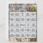 Kaart Bingo Bingo White Blossoming Tree Foto (Voorkant)