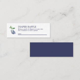Kaart Blauwbes luier Raffle Mini Enclosure Visitekaartje