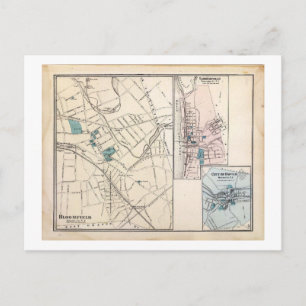 Kaart, Bloomfield, Vintage van New Jersey Briefkaart