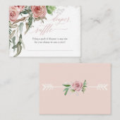 Kaart Boho Blush Roos Visitekaartje (Voorkant / Achterkant)