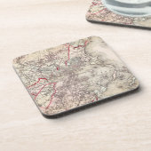 Kaart: Boston, 1883 Bier Onderzetter (Linkerzijde)