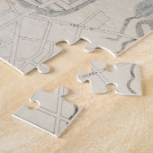  kaart Boston Landmark (1871) Legpuzzel (Zijkant)