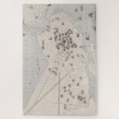  kaart Boston Landmark (1871) Legpuzzel (Verticaal)
