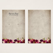 Kaart  Bourgogne Floral (Voorkant /achterkant)