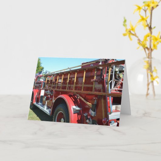 Kaart brandbestrijding brandweerman (Gele Bloem)