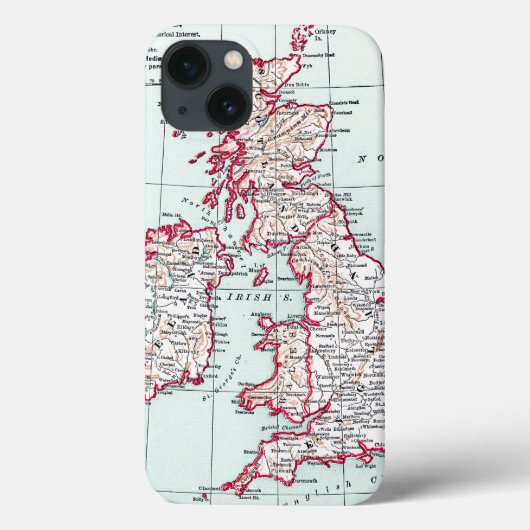 KAART: BRITISH ISLES, c1890 Case-Mate iPhone Case (Achterkant)