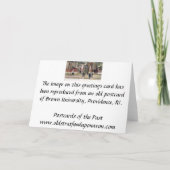 Kaart - Brown University, Providence, RI (Achterkant)