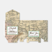  kaart bruiloft gunst box bedankdoosjes (Uitgevouwen)