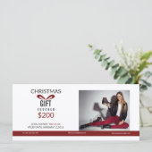 Kaart cadeaubon voor vakantie (Staand voorkant)
