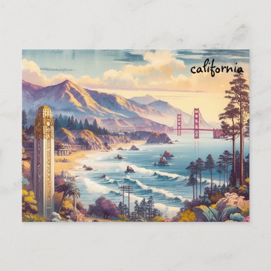 Kaart Californië Mass Mailing briefkaarten (Voorkant)