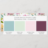 Kaart Chic Wedding Color Swatch (Voorkant / Achterkant)