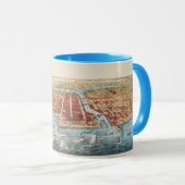 KAART: CHICAGO, c1857 Mok (Voorkant rechts)