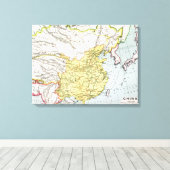 KAART: CHINA, 1910 CANVAS AFDRUK (Insitu (Houten vloer))