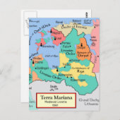 Kaart circa 1260 (Voorkant / Achterkant)