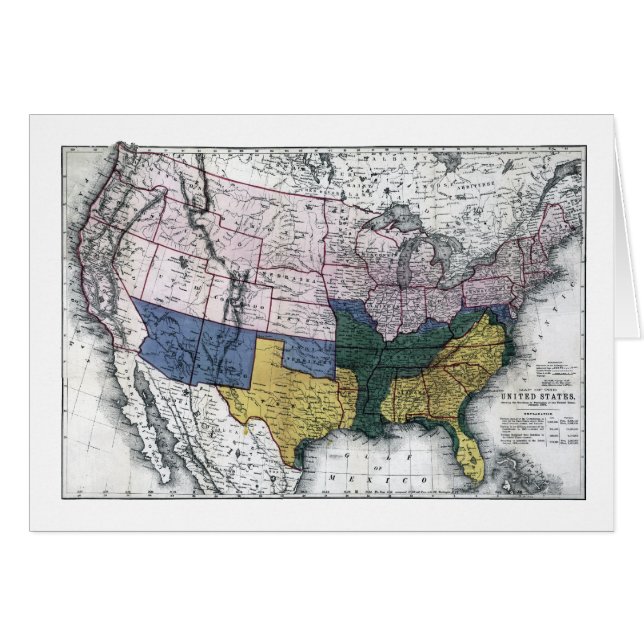 KAART: CIVIL WAR, 1864 (Voorkant Horizontaal)