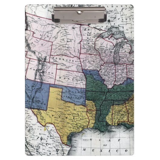 KAART: CIVIL WAR, 1864 KLEMBORD (Voorkant)