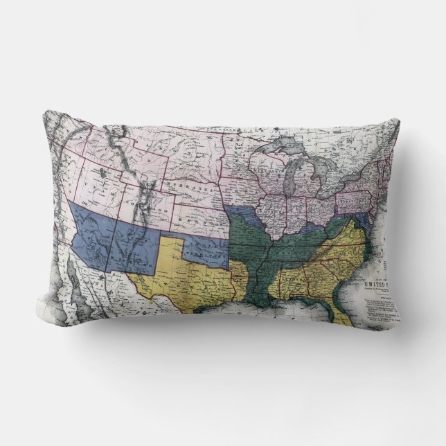 KAART: CIVIL WAR, 1864 KUSSEN (Voorkant)