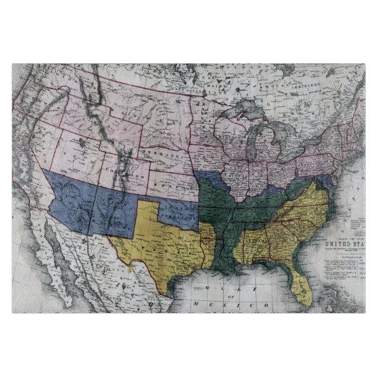 KAART: CIVIL WAR, 1864 SNIJPLANK (Voorkant)