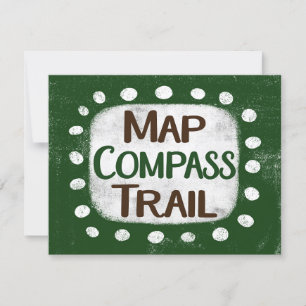 Kaart Compass Trail Wenskaart