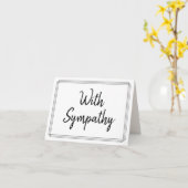 kaart condoleert met "sympathie" (Gele Bloem)