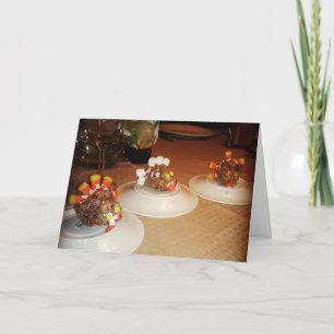 kaart "Crispy Turkeys" Thanksgiving