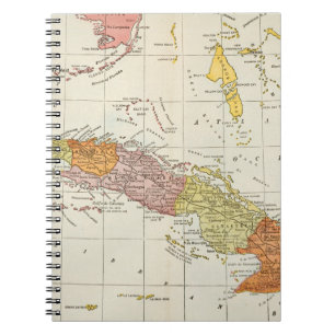 KAART: CUBA, 1900 NOTITIEBOEK