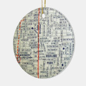 kaart Dallas Keramisch Ornament (Links)