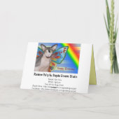 Kaart | de Fee van de Kat van de Regenboog van de (Achterkant)