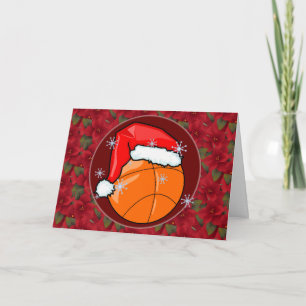 Kaart - Decoratieve Santa Basketball