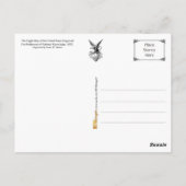 kaart die Amerika als Eagle vertegenwoordigt (Achterkant)