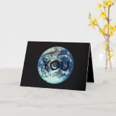 Kaart die de wereld betekent (Gele Bloem)