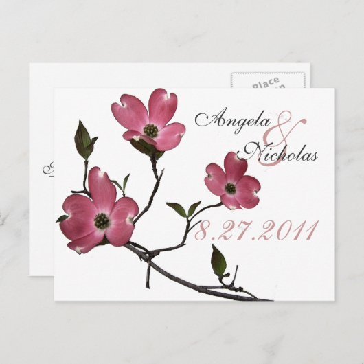 Kaart Dogwood/Wedding Response (Voorkant / Achterkant)