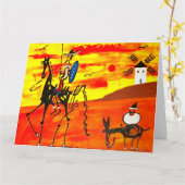 Kaart Don Quichot 8.5'' x 11'' (Gele Bloem)